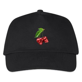 Cherries Skulls Cherry Skull - Kids’ Baseball Cap - black - Front