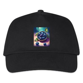 Leckere Heidelbeeren - Kinder Basecap - Schwarz - Vorne