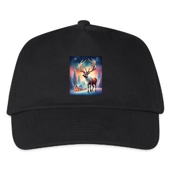 Rentiere aus dem Dorf des Weihnachtsmanns - Kinder Basecap - Schwarz - Vorne