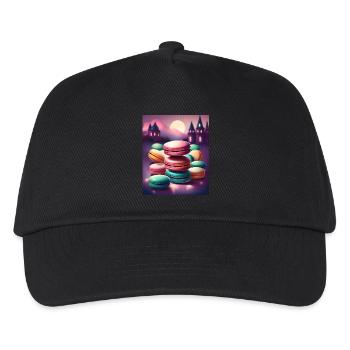 Fantastische Baiser-Makronen - Kinder Basecap - Schwarz - Vorne