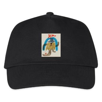 Ow print - Kids’ Baseball Cap - black - Front