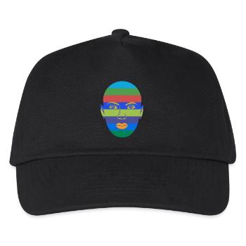 Maskierte Frau - Kinder Basecap - Schwarz - Vorne