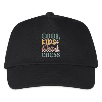 Cool Kids Play Chess Chess Chess Game - Casquette de baseball Enfant - noir - Devant