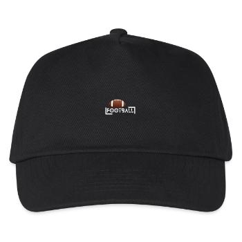 Football - Kinder Basecap - Schwarz - Vorne
