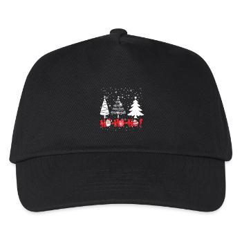 Hohoho-Weihnachtsbäume - Kinder Basecap - Schwarz - Vorne