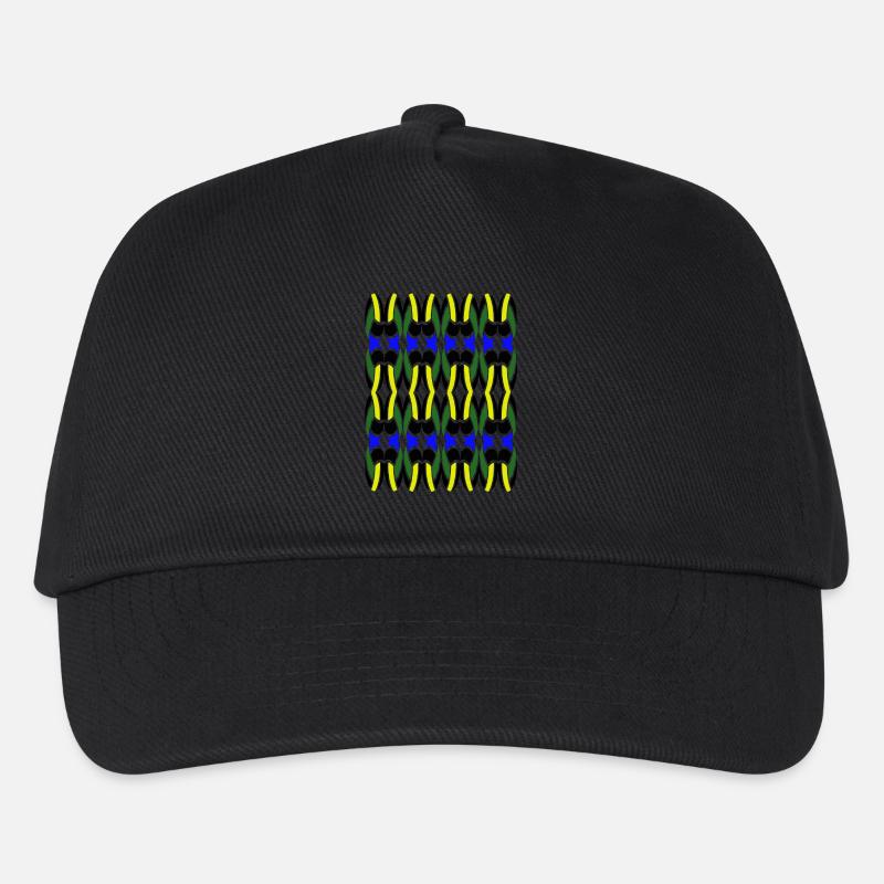 Unique Multicolor design - Kids’ Baseball Cap - black