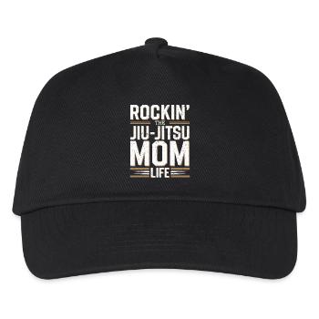 Cooles Design für Jiu-Jitsu-Mütter - Kinder Basecap - Schwarz - Vorne