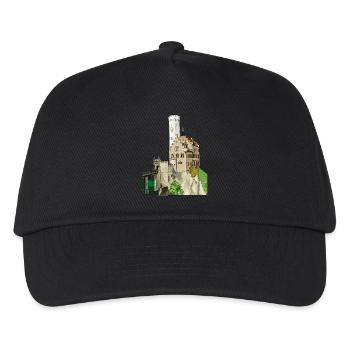 Lichtenstein Castle // Illustration - Kids’ Baseball Cap - black - Front
