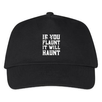 If You Flaunt It Will Haunt Ghost Investigator - Kinder Basecap - Schwarz - Vorne