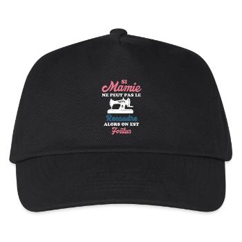 Mamie couturière - Casquette de baseball Enfant - noir - Devant
