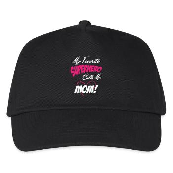 My Favorite Superhero Calls Me Mom - Kids’ Baseball Cap - black - Front