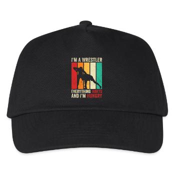 i'm a wrestler everything hurts and i'm hungry - Casquette de baseball Enfant - noir - Devant