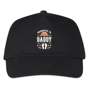 Promoted to Daddy Est. 2025 - Kids’ Baseball Cap - black - Front