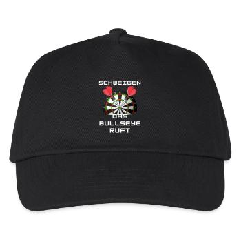 Schweigen das Bullseye ruft - Darts WM - Kinder Basecap - Schwarz - Vorne