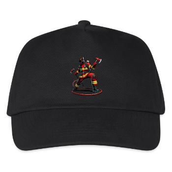 Pompier Pompier - Casquette de baseball Enfant - noir - Devant
