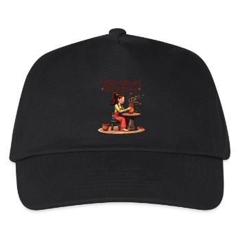 I play with dirt for a living - Clay Pottery Clay - Kids’ Baseball Cap - black - Front