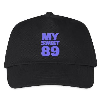 89 - Kids’ Baseball Cap - black - Front