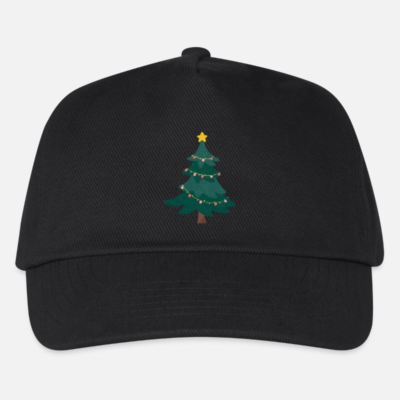 Weihnachtsbaum - Kinder Basecap - Schwarz