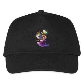 Princess in front of mirror - Kids’ Baseball Cap - black - Front