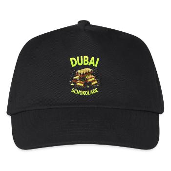 Dubai Chocolate - Chocolate Meme - Kids’ Baseball Cap - black - Front