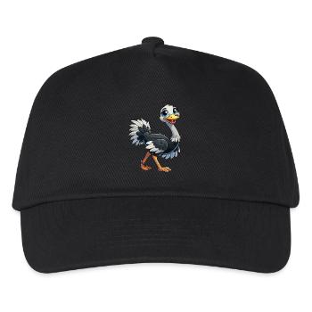 Autruche - Casquette de baseball Enfant - noir - Devant