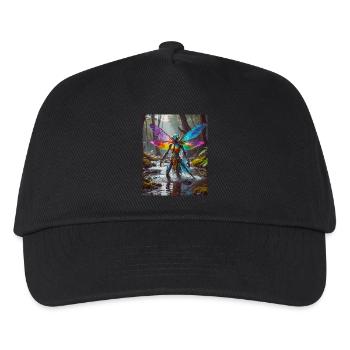 Mutant Monster halb Mensch halb Insekt Dark Horror - Kinder Basecap - Schwarz - Vorne