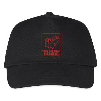 Pigs are now flying, rough times - Kids’ Baseball Cap - black - Front