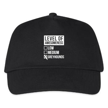 Lévrier Lévrier Lévrier - Casquette de baseball Enfant - noir - Devant