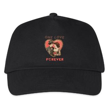 Amour éternel - Casquette de baseball Enfant - noir - Devant