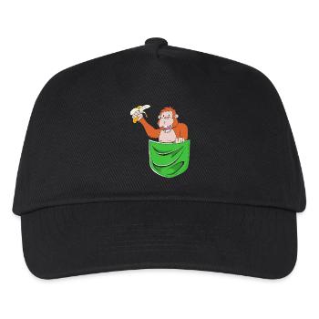 Orang-outan - Casquette de baseball Enfant - noir - Devant