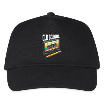 Cassette Old School Cassette Mixtape - Kids’ Baseball Cap - black - Front