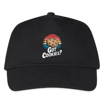 Cookies Biscuits Biscuits Biscuits Chocolat - Casquette de baseball Enfant - noir - Devant