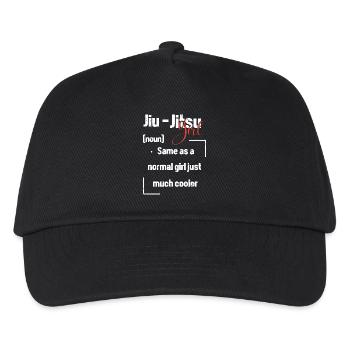 Jiu Jitsu Selbstverteidigung - Kinder Basecap - Schwarz - Vorne