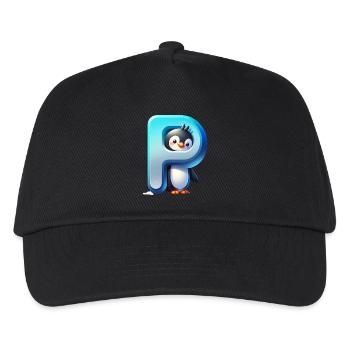 Penguin Playful P - Kids’ Baseball Cap - black - Front