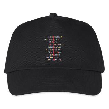 erzieherin - Kinder Basecap - Schwarz - Vorne