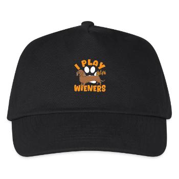 Doxie Dachshund Longhaired Dog Viennese Dog - Kids’ Baseball Cap - black - Front