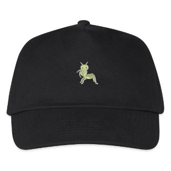 Elegante Gottesanbeterin - Kinder Basecap - Schwarz - Vorne