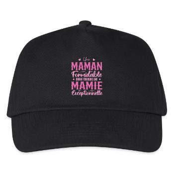 Maman Formidable Donne Une Mamie Exceptionnelle - Casquette de baseball Enfant - noir - Devant