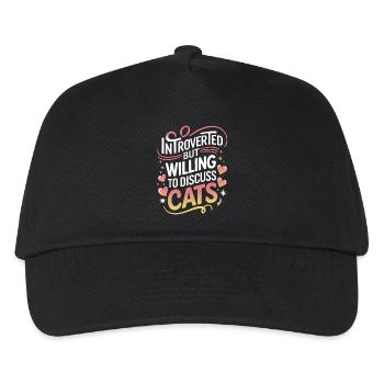 Introvertierter asozialer introvertierter - Kinder Basecap - Schwarz - Vorne