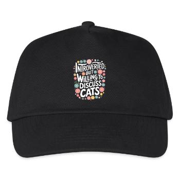 Introvertierter asozialer introvertierter - Kinder Basecap - Schwarz - Vorne