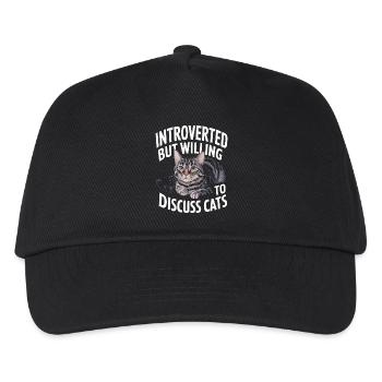 Introvertierter asozialer introvertierter - Kinder Basecap - Schwarz - Vorne
