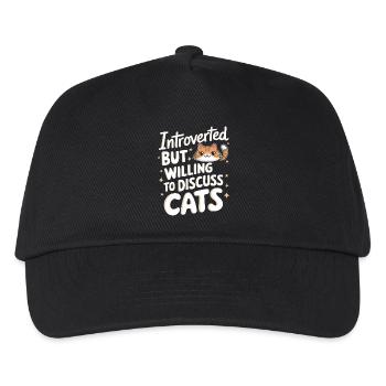 Introvertierter asozialer introvertierter - Kinder Basecap - Schwarz - Vorne