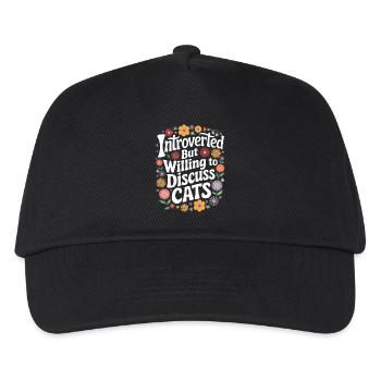 Introvertierter asozialer introvertierter - Kinder Basecap - Schwarz - Vorne