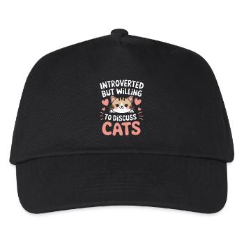 Introvertierter asozialer introvertierter - Kinder Basecap - Schwarz - Vorne