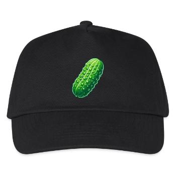 Große Gurke - Kinder Basecap - Schwarz - Vorne