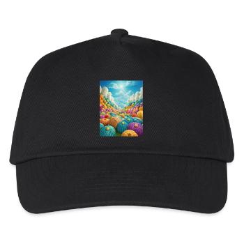 Knitting on Heavens Door - Kids’ Baseball Cap - black - Front