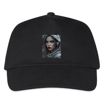Femme post-apocalyptique avec casque - Casquette de baseball Enfant - noir - Devant