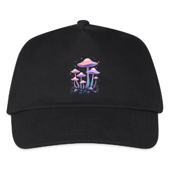 Magic Mushrooms Design - Mystic Forest - Kids’ Baseball Cap - black - Front