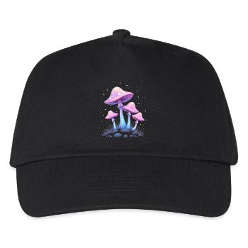 Magic Mushrooms - Mystical Forest Art - Kids’ Baseball Cap - black - Front