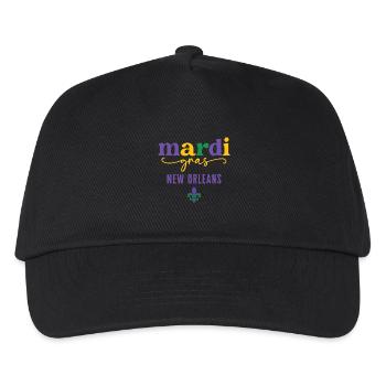 Mardi Gras New Orleans - Kinder Basecap - Schwarz - Vorne
